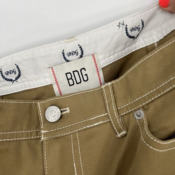 BDG Urban Outfitters NWT Khaki Low Rise Bootcut Cargo Pants Size 6 - Picture 8 of 10